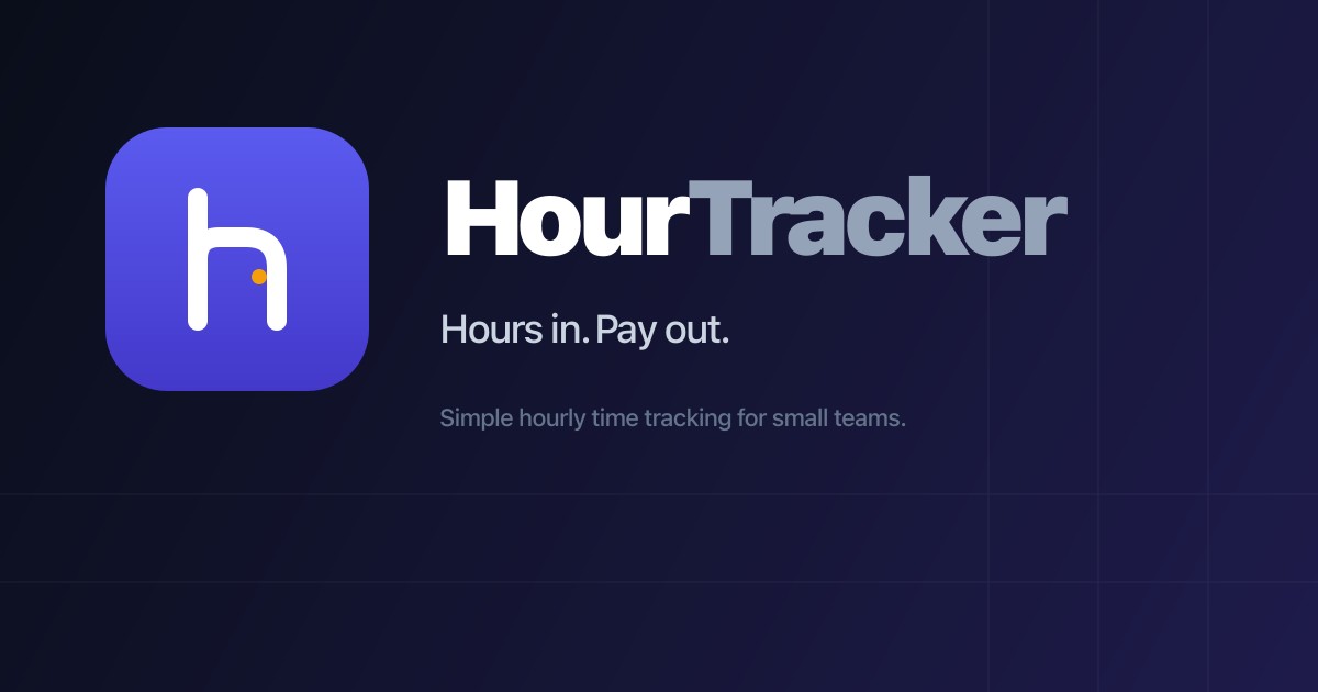 HourTracker — Simple Hourly Time Tracking for Small Teams